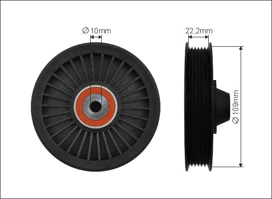 Caffaro 85-99 - Pulley, v-ribbed belt onlydrive.pro