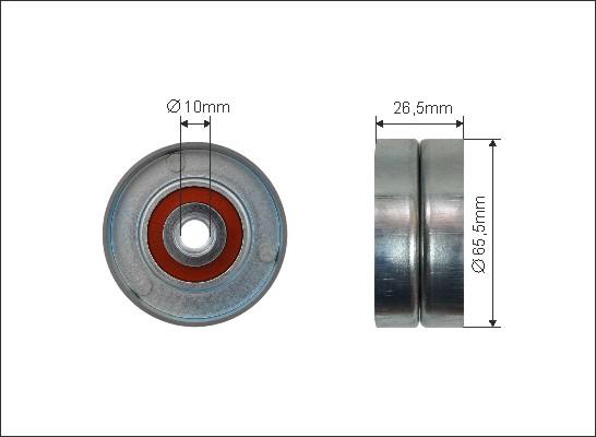 Caffaro 393-14 - Pulley, v-ribbed belt onlydrive.pro