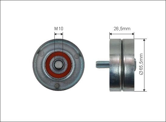 Caffaro 399-99 - Pulley, v-ribbed belt onlydrive.pro