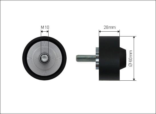 Caffaro 371-91 - Pulley, v-ribbed belt onlydrive.pro