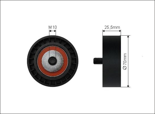 Caffaro 294-25 - Ohjainrulla, moniurahihna onlydrive.pro