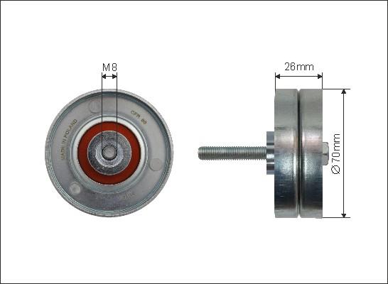 Caffaro 264-03 - Pulley, v-ribbed belt onlydrive.pro