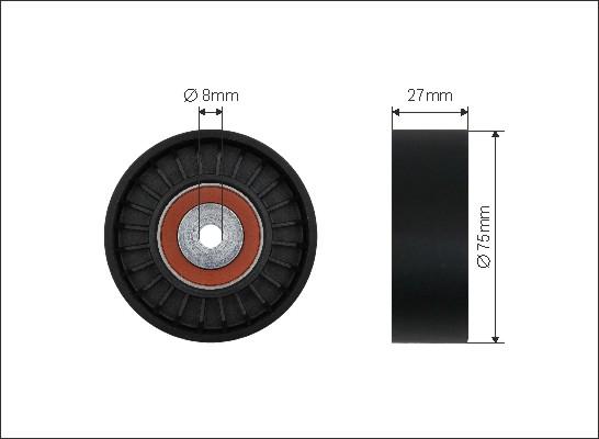 Caffaro 265-40 - Pulley, v-ribbed belt onlydrive.pro