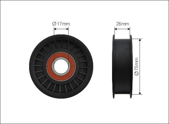 Caffaro 206-99 - Pulley, v-ribbed belt onlydrive.pro