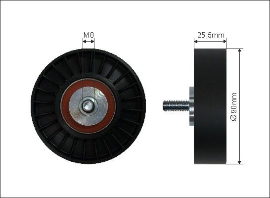 Caffaro 20-27 - Pulley, v-ribbed belt onlydrive.pro