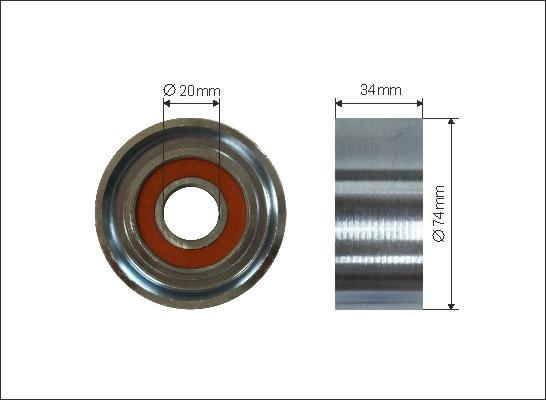 Caffaro 479-00 - Ohjainrulla, moniurahihna onlydrive.pro