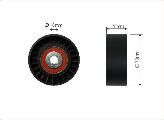 Caffaro 281-26 - Pulley, v-ribbed belt onlydrive.pro