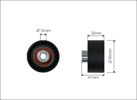 Caffaro 23-57 - Deflection / Guide Pulley, timing belt onlydrive.pro