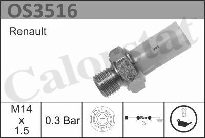 Calorstat by Vernet OS3516 - Sender Unit, oil pressure onlydrive.pro