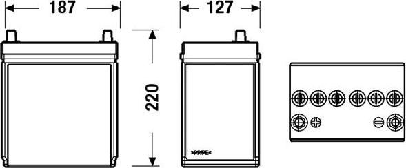 CENTRA CB357 - Starter Battery onlydrive.pro