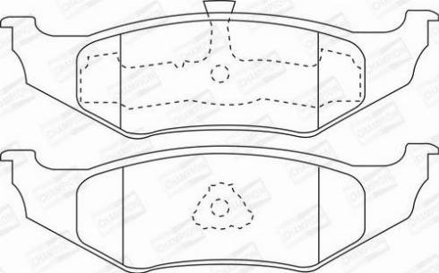 Chrysler K05086170AA - Brake Pad Set, disc brake onlydrive.pro