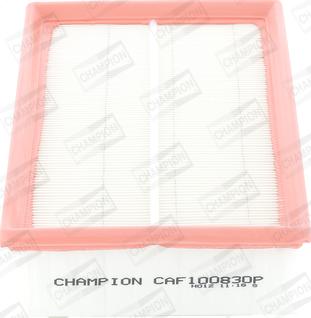 Champion CAF100830P - Воздушный фильтр, двигатель onlydrive.pro