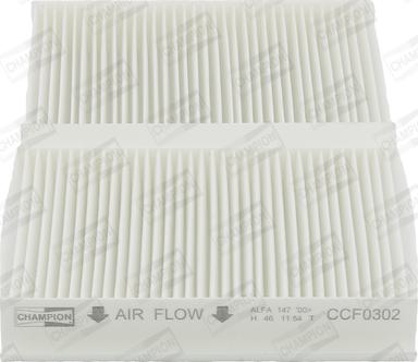 Champion CCF0302 - Filter, interior air onlydrive.pro