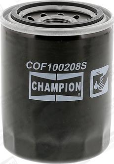 Champion COF100208S - Eļļas filtrs onlydrive.pro