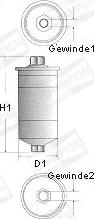 Champion L204/606 - Fuel filter onlydrive.pro