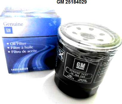 Chevrolet 25184029 - Oil Filter onlydrive.pro