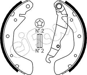 Cifam 153-309 - Brake Shoe Set onlydrive.pro