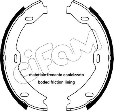 Cifam 153-241 - Brake Shoe Set, parking brake onlydrive.pro