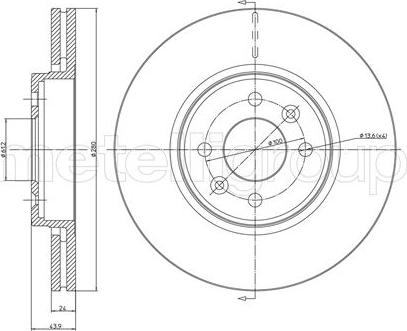 Cifam 800-517C - Brake Disc onlydrive.pro