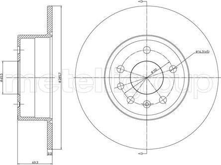 Cifam 800-607C - Brake Disc onlydrive.pro