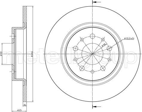 Cifam 800-1506C - Brake Disc onlydrive.pro