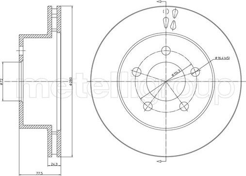 Cifam 800-1651C - Brake Disc onlydrive.pro