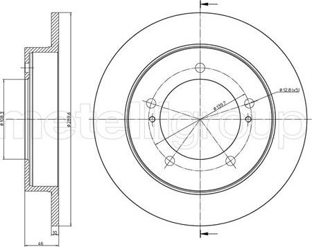 Cifam 800-1096 - Brake Disc onlydrive.pro