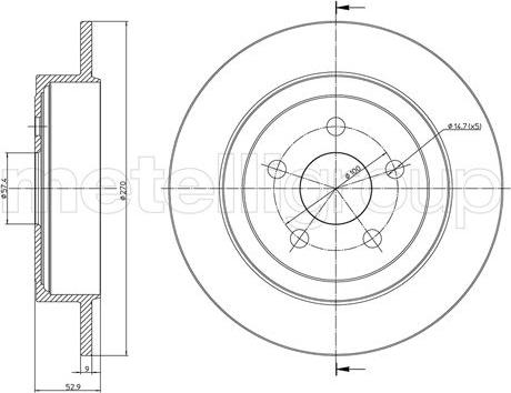 Cifam 800-1107C - Тормозной диск onlydrive.pro