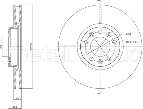 Cifam 800-1848C - Brake Disc onlydrive.pro