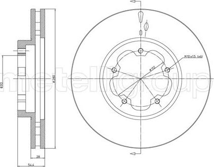 Cifam 800-898 - Brake Disc onlydrive.pro