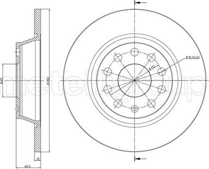 Cifam 800-852C - Brake Disc onlydrive.pro