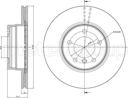 Cifam 800-809C - Brake Disc onlydrive.pro