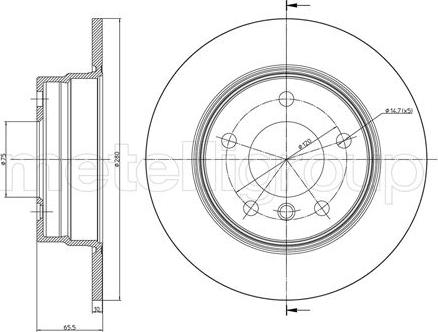 Cifam 800-817C - Brake Disc onlydrive.pro