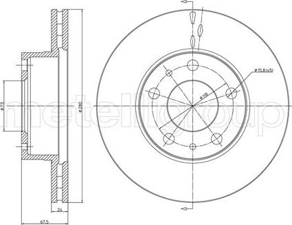 Cifam 800-340 - Тормозной диск onlydrive.pro