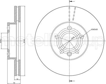 Cifam 800-736C - Brake Disc onlydrive.pro