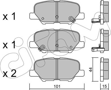 Cifam 822-995-0 - Brake Pad Set, disc brake onlydrive.pro