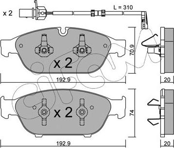 Cifam 822-953-0K - Brake Pad Set, disc brake onlydrive.pro