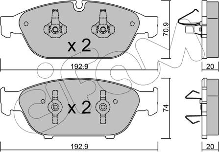 Cifam 822-953-0 - Piduriklotsi komplekt,ketaspidur onlydrive.pro