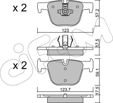 Cifam 822-963-0 - Brake Pad Set, disc brake onlydrive.pro