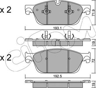 Cifam 822-967-0 - Brake Pad Set, disc brake onlydrive.pro