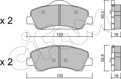 Cifam 822-982-0 - Piduriklotsi komplekt,ketaspidur onlydrive.pro