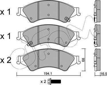 Cifam 822-971-0 - Piduriklotsi komplekt,ketaspidur onlydrive.pro