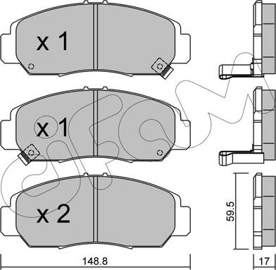 Cifam 822-462-0 - Brake Pad Set, disc brake onlydrive.pro