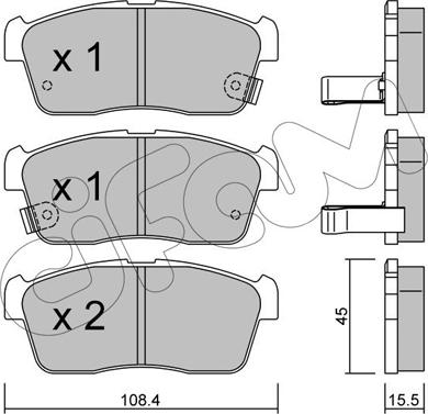 Cifam 822-415-0 - Brake Pad Set, disc brake onlydrive.pro