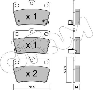 Cifam 822-431-0 - Brake Pad Set, disc brake onlydrive.pro