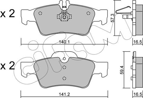 Cifam 822-568-0 - Brake Pad Set, disc brake onlydrive.pro