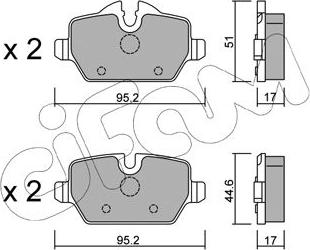 Cifam 822-641-0 - Brake Pad Set, disc brake onlydrive.pro