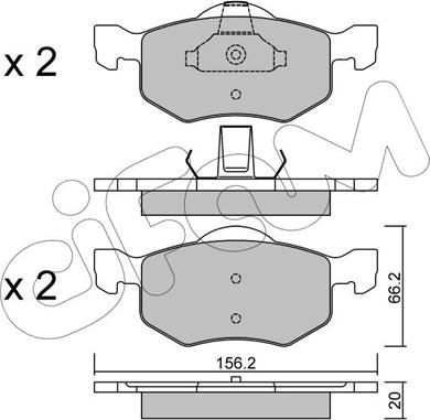 Cifam 822-609-0 - Brake Pad Set, disc brake onlydrive.pro