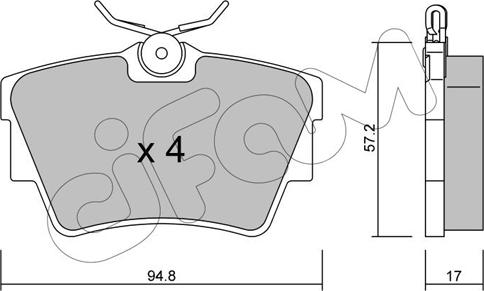 Cifam 822-635-0 - Brake Pad Set, disc brake onlydrive.pro