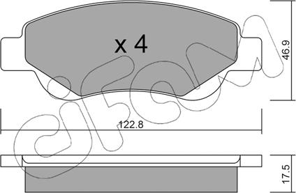 Cifam 822-637-0 - Brake Pad Set, disc brake onlydrive.pro